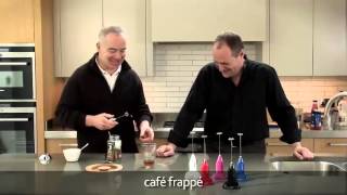 How to make a frappé coffee using an aerolatte milk frother [upl. by Lirrad598]