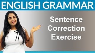 Find 10 Mistakes  English Sentence Correction Exercise [upl. by Adnwahsal150]