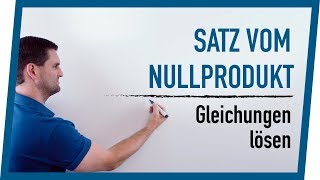 Gleichungen lösen  Satz vom Nullprodukt  Mathe by Daniel Jung [upl. by Gnihc89]