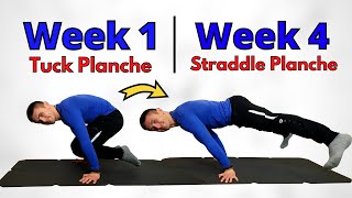 From TUCK to STRADDLE PLANCHE in 30 days  Straddle Planche Tutorial [upl. by Melisent]