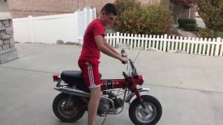 How To Change A Throttle Cable On Honda CT70 [upl. by Ferino]