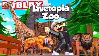 Exploring the LIVETOPIA ZOO in ROBLOX [upl. by Griffis]