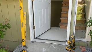 Jeld Wen Front Door Installation  Really crappy products and craftsmanship PART 1 [upl. by Aldercy970]