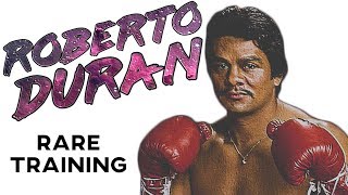 Roberto Duran RARE Training In Prime [upl. by Ahseiyk]