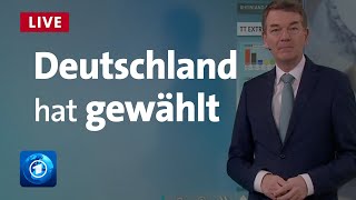 Bundestagswahl Prognose Hochrechnungen Stimmen und Analysen  LIVE [upl. by Titus]