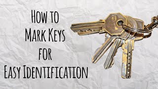 How to Mark Keys for Easy Identification  Master of DIY  Creative Ideas For Home [upl. by Winnah]