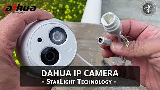 Dahua IP Camera  StarLight Technology [upl. by Isiah]