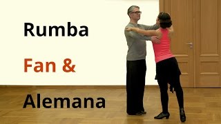 Rumba Basics  Fan and Alemana  Latin Dance [upl. by Posehn869]