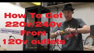 How To Get 220V240V From Two 120V Outlets No Electrical Panel Work Required [upl. by Zosi]