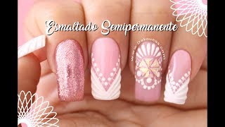 Diseño de uñas Semipermanente ♥ Deko Uñas  Gel polish Nail art [upl. by Burny]