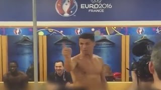 Cristiano Ronaldo Motivate Players after Final EURO 2016Portugal vs France 10 UEFA EURO 2016 [upl. by Sixel]