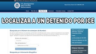 ¿Cómo encontrar a un familiar detenido por ICE [upl. by Kironde670]