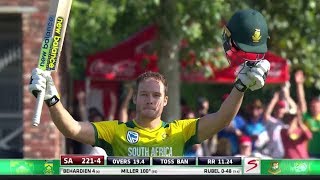 David Miller  Fastest T20 Century of all time vs Bangladesh [upl. by Millhon]