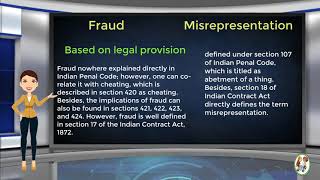 What is Difference Between Fraud amp Misrepresentation [upl. by Nosiram]