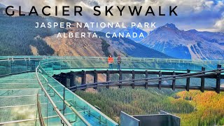 Columbia Icefield Glacier Skywalk Experience  4K  Jasper National Park Alberta CANADA [upl. by Gio807]