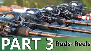 Beginners Guide to BASS FISHING  Part 3  Rods and Reels [upl. by Olyhs462]