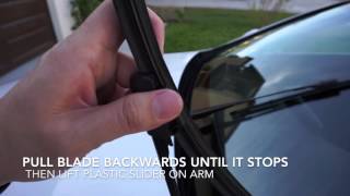 Replace Wiper blades on 2015 Mercedes Benz C300 W205 [upl. by Horst715]