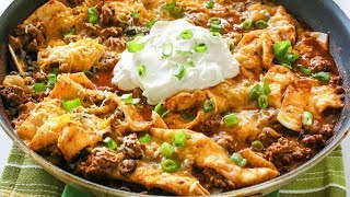 Easy Beef Burrito Skillet  Betty Crocker [upl. by Nedgo39]