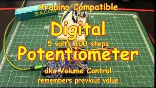 88 Digital Potentiometer aka Volume Control  Easy X9C103 [upl. by Ocirderf432]