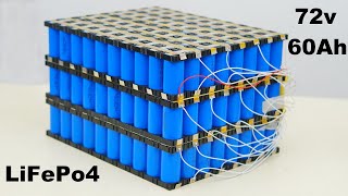 DIY 72v 60Ah Battery Pack For 2000W Electric Bike [upl. by Scurlock728]