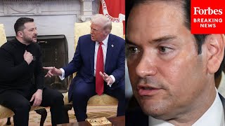 You Dont See All The Things That Led Up To This Rubio Defends Trump After Clash With Zelensky [upl. by Riley577]