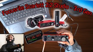 Focusrite Scarlett 2i2 Studio 3rd Gen 🎤  Mobile Studio Recording 🔴  USB Audio Interface 🔥 [upl. by Berthold]