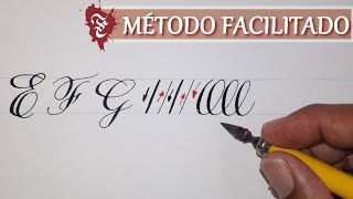 AULA DE CALIGRAFIA ARTÍSTICA  Letras cursivas maiúsculas EFG [upl. by Eelsnia]