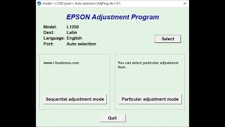 How to Reset Epson L1250 with Resetter [upl. by Moon485]