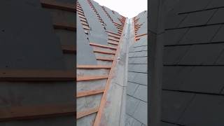 How to cut roof Slates for a valley [upl. by Alcus]