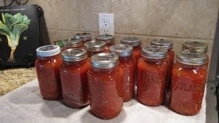 Spaghetti Sauce Canning the Easy Way [upl. by Ilatfan]