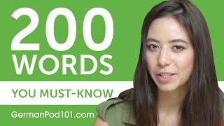 200 Words Every German Beginner MustKnow [upl. by Namhcan758]