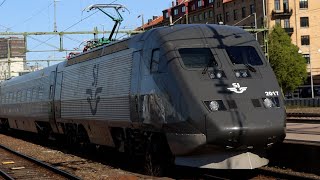 Tåg på Göteborg Centralstation [upl. by Enihsnus]