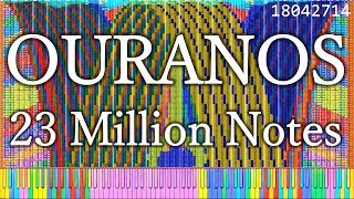 Black MIDI Ouranos  243 MILLION NOTES  A Collaboration with The Romanticist  5000 Subscribers [upl. by Esinehc568]