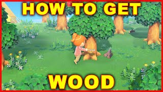 Animal Crossing New Horizons How to Get Wood [upl. by Siuqram842]