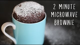 2 Minute Microwave Brownies in a Mug [upl. by Kerr771]