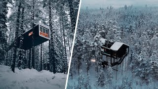 La CASA en el ÁRBOL más LUJOSA del MUNDO  Luleå [upl. by Cheshire]