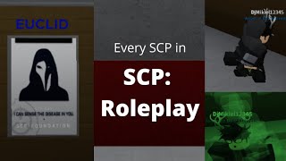 SCP Roleplay all scps ROBLOX [upl. by Haida339]