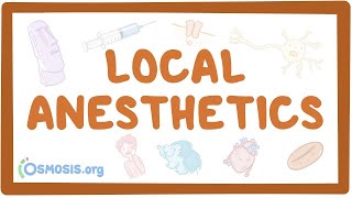 Local anesthetics pharmacology [upl. by Eric461]