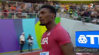 100m finale Championnats du Monde Eugene 2022 Kerley [upl. by Taffy]