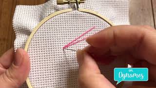 How to Use Backstitch in Cross Stitching DPL Dynamos [upl. by Aenea]