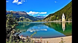 Lake Reschen Italy  Der Reschensee Italien  Lago di Resia Reschen Pass [upl. by Eda566]