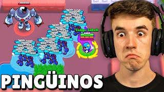 ROBOT GIGANTE vs MUCHOS PINGÜINOS de MR P en BRAWL STARS [upl. by Gorga108]