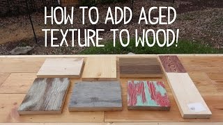 How to Make Wood Look Old amp Weathered Texture Trick [upl. by Ardnajela]