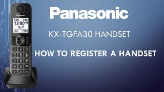 Panasonic  Telephones  Function  How to register a handset Models listed in Description [upl. by Adara721]