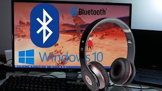 HOW TO Connect Bluetooth earphones TO Windows 10 PC [upl. by Hillel]