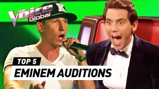 BEST EMINEMs Lose Yourself Blind Auditions in The Voice [upl. by Moynahan663]