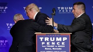 Donald Trump rushed off stage during rally in Nevada [upl. by Lorelei]