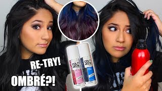 2ND TRY Does LOREAL COLORISTA SPRAY Work On Dark Hair Does Hairspray Help [upl. by Duffy455]