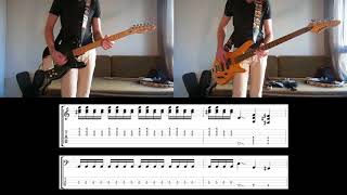 Muse  Stockholm Syndrome Guitar and Bass cover with tabs [upl. by Alard]