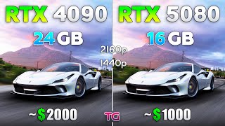 RTX 5080 vs RTX 4090  Test in 1440p amp 4K [upl. by Tay484]